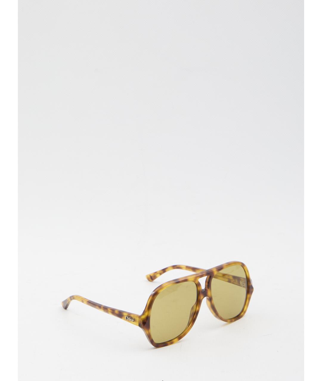 CHLOE Мульти пластиковые солнцезащитные очки, фото 3