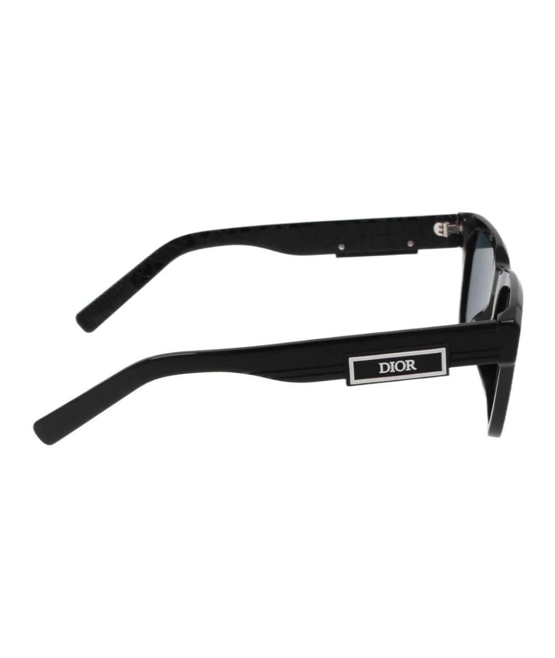 CHRISTIAN DIOR Черные пластиковые солнцезащитные очки, фото 3