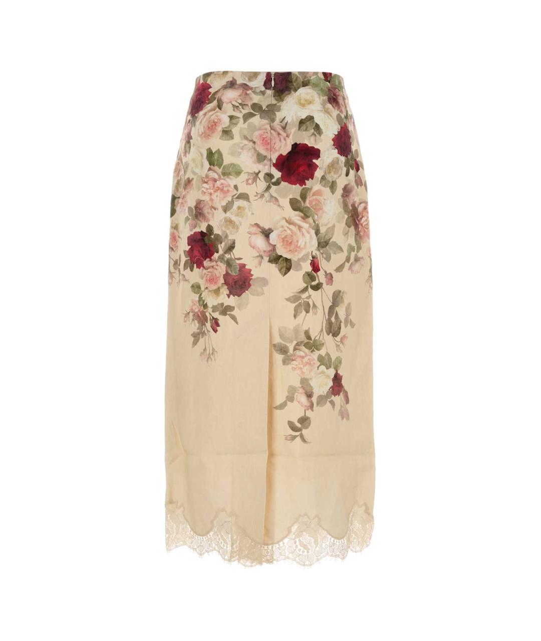 ZIMMERMANN Бежевая льняная юбка миди, фото 2