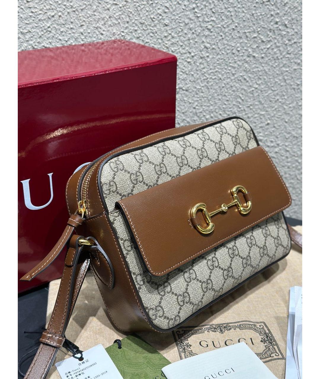 GUCCI Коричневая сумка через плечо, фото 3