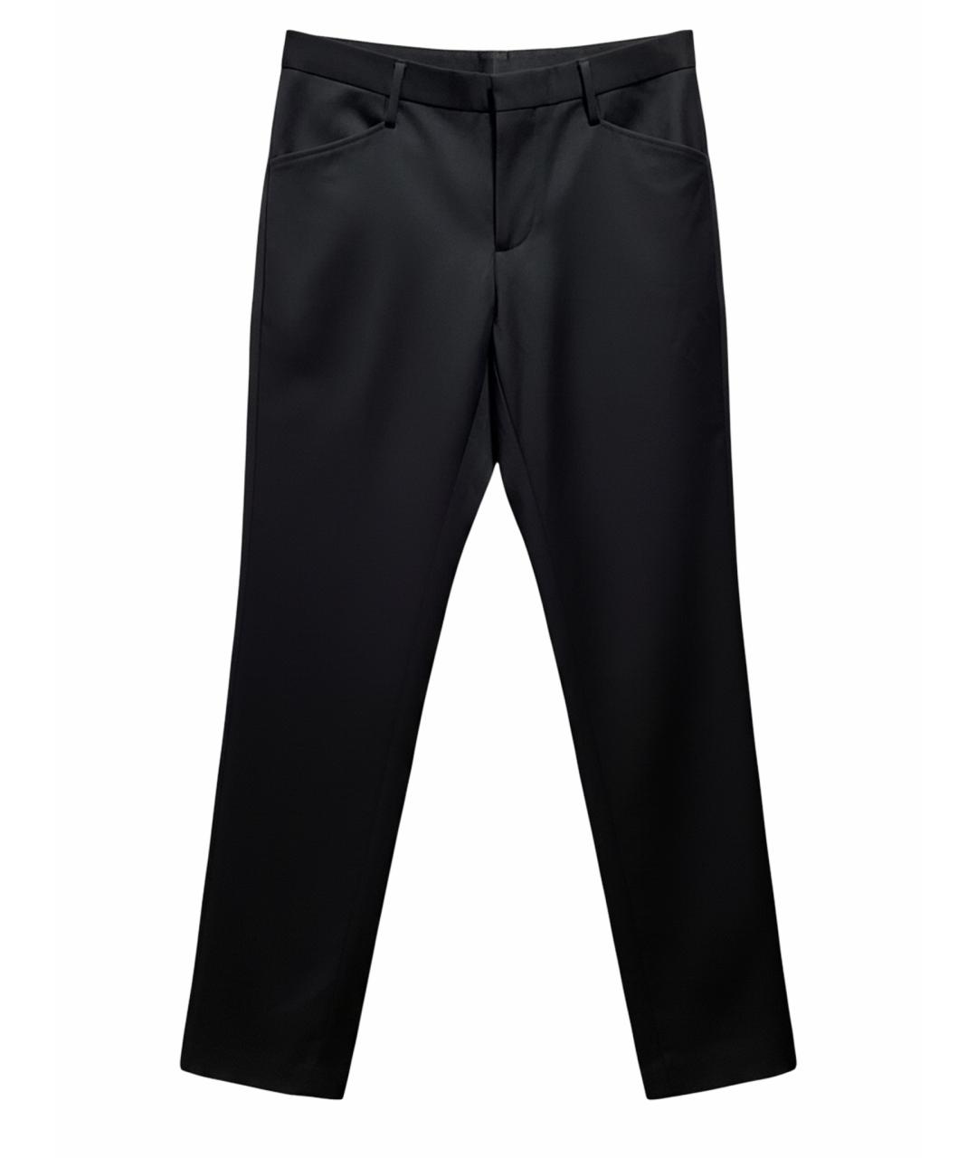 DOLCE&GABBANA Черные шерстяные классические брюки, фото 1