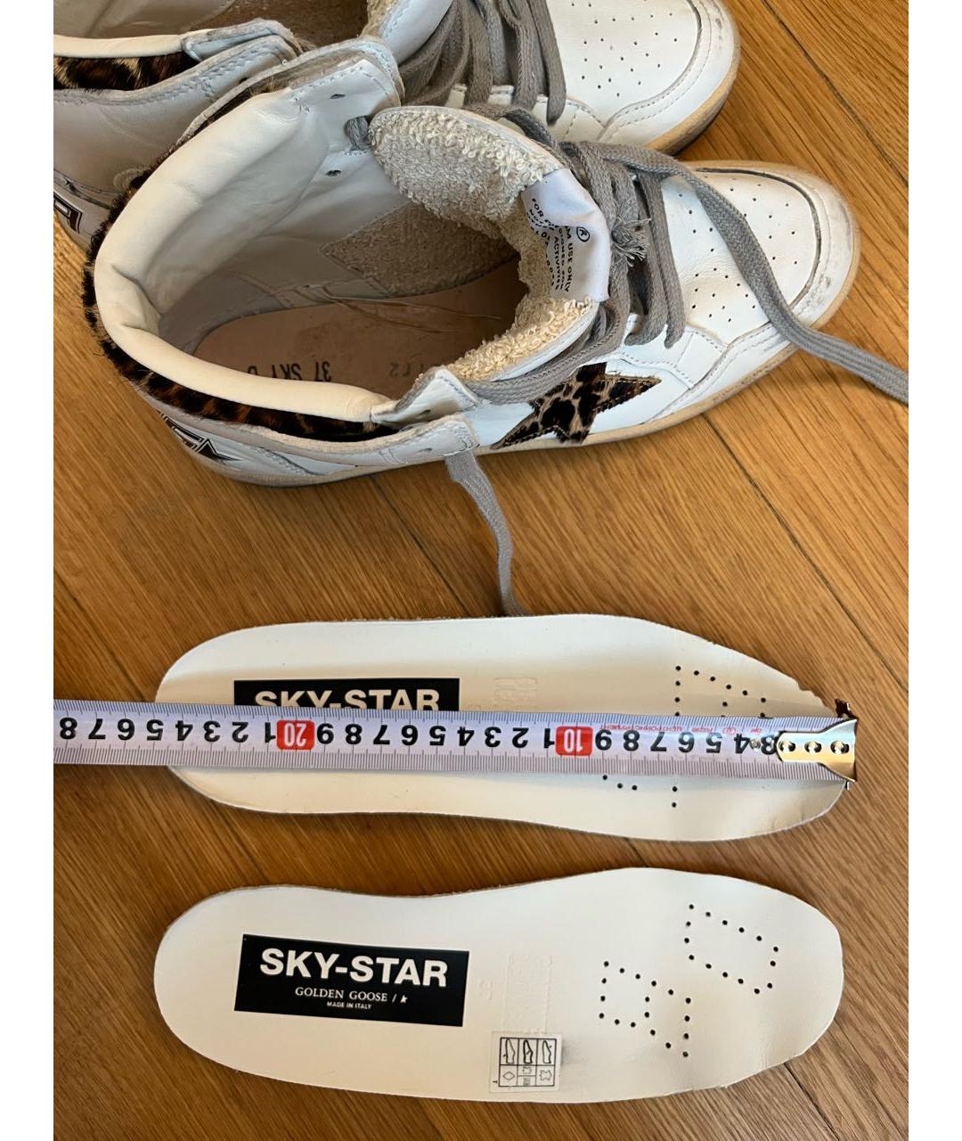 GOLDEN GOOSE DELUXE BRAND Белые кожаные кеды, фото 5