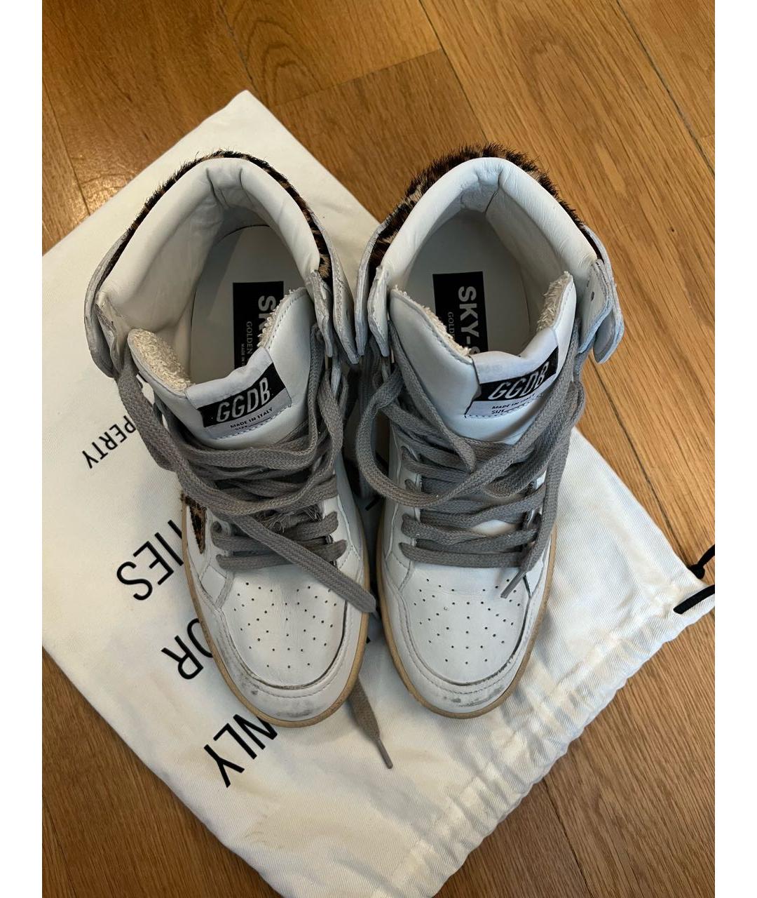 GOLDEN GOOSE DELUXE BRAND Белые кожаные кеды, фото 2