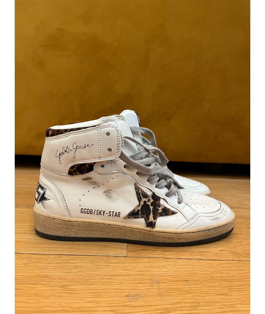 GOLDEN GOOSE DELUXE BRAND Белые кожаные кеды, фото 9