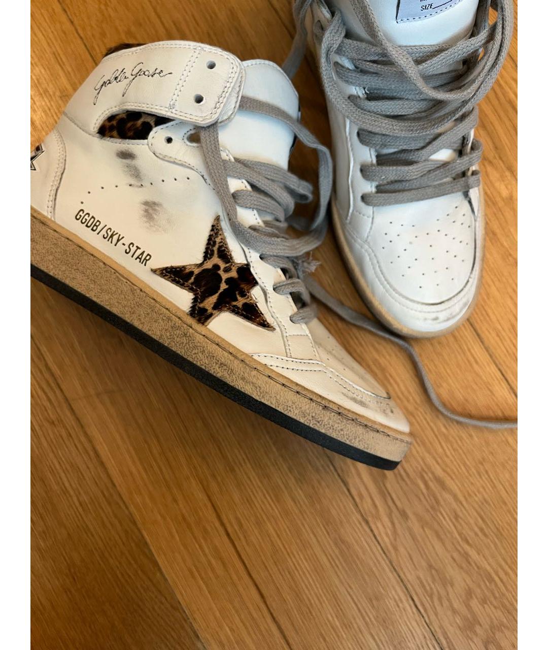 GOLDEN GOOSE DELUXE BRAND Белые кожаные кеды, фото 7