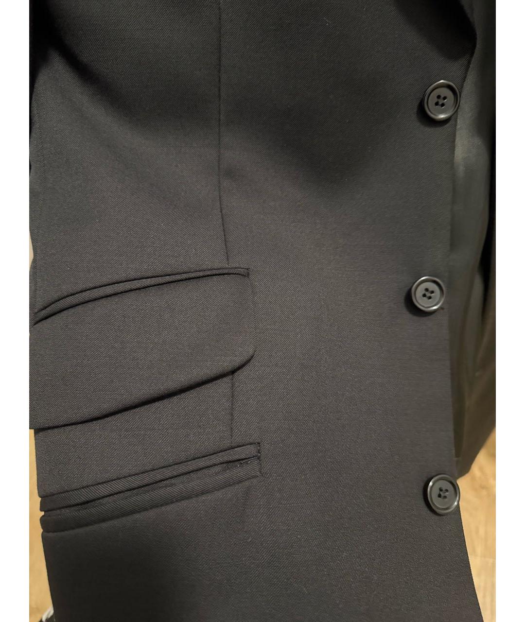 DOLCE&GABBANA Черный шерстяной пиджак, фото 4