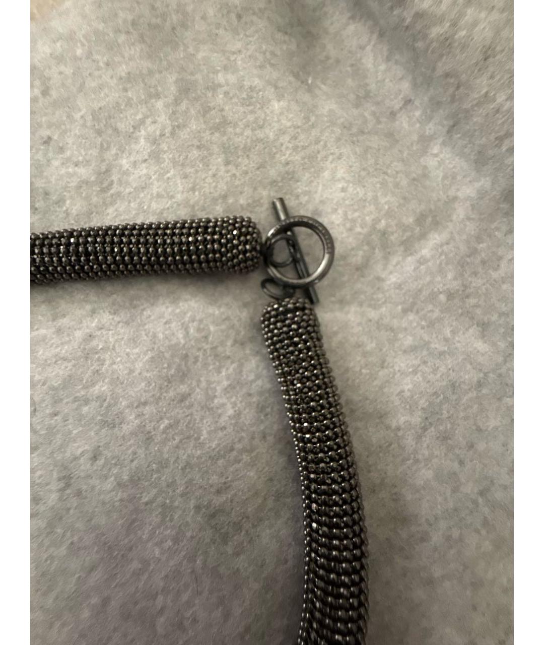 BRUNELLO CUCINELLI Серебряное латунное колье, фото 3