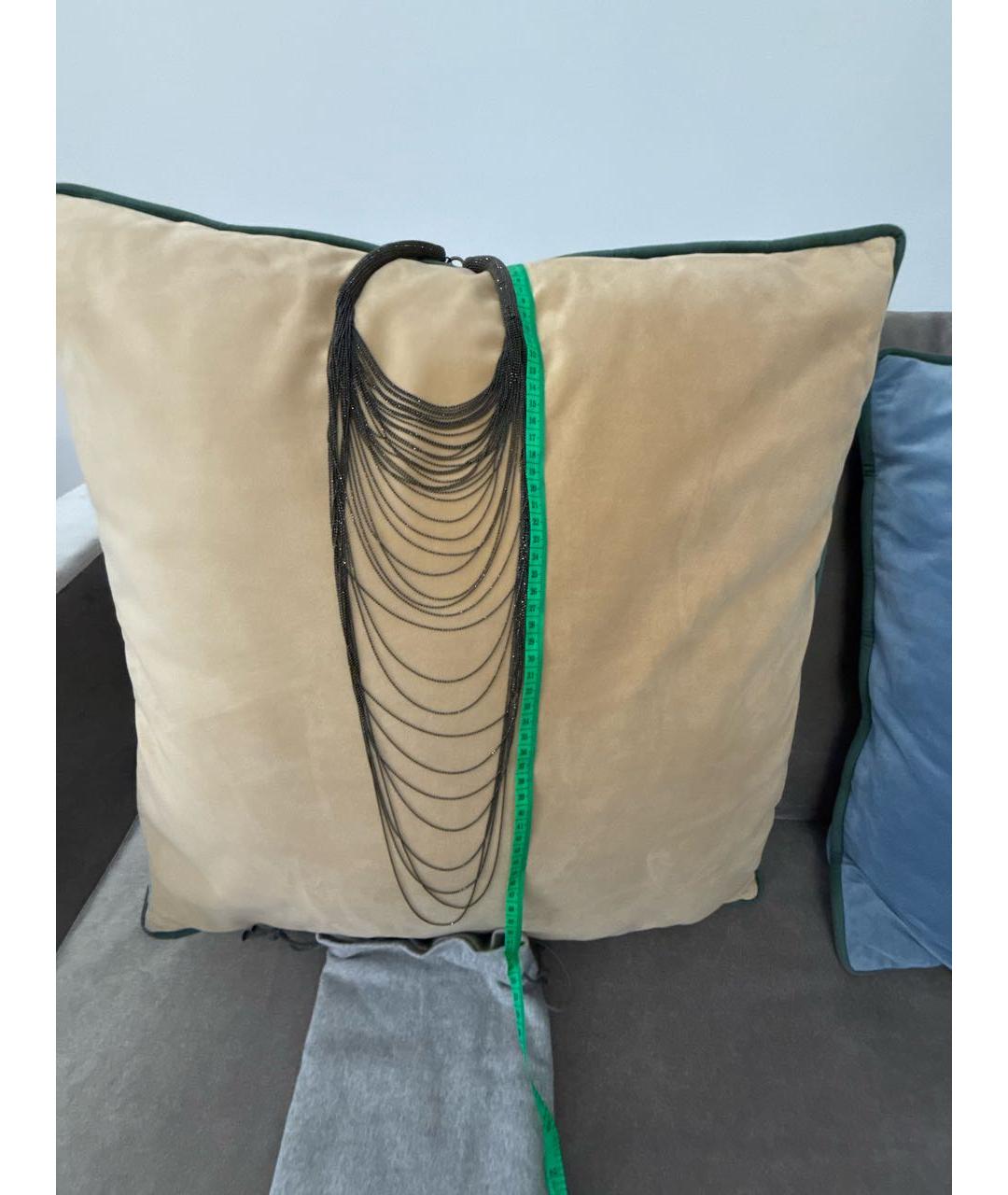 BRUNELLO CUCINELLI Серебряное латунное колье, фото 5