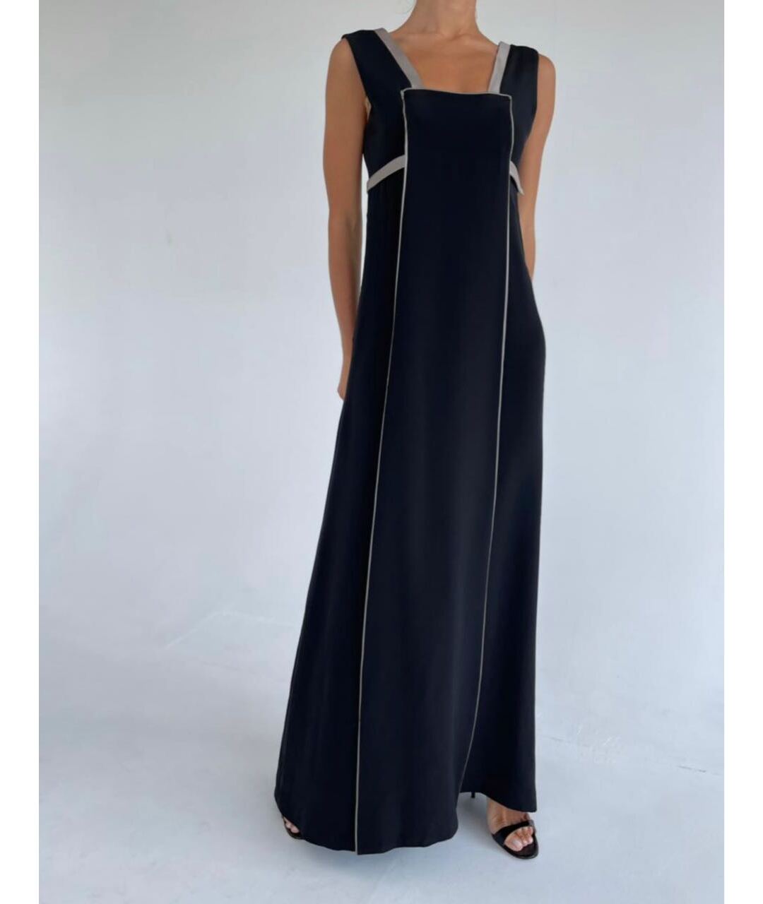 BALENCIAGA Черное полиамидовое повседневное платье, фото 6