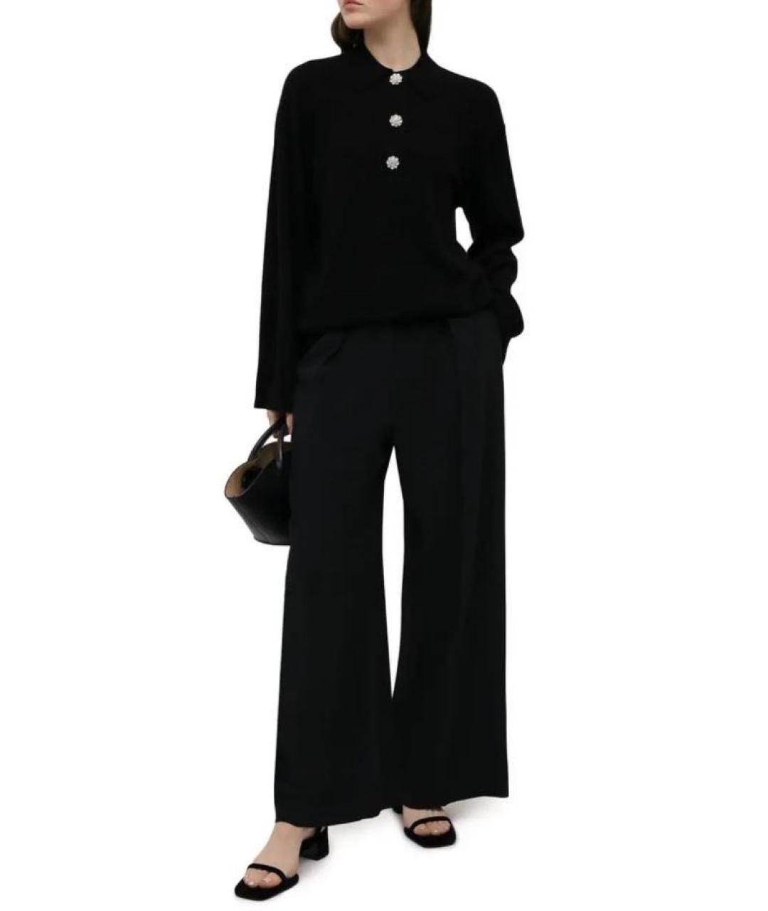 GANNI Черный кашемировый джемпер / свитер, фото 5