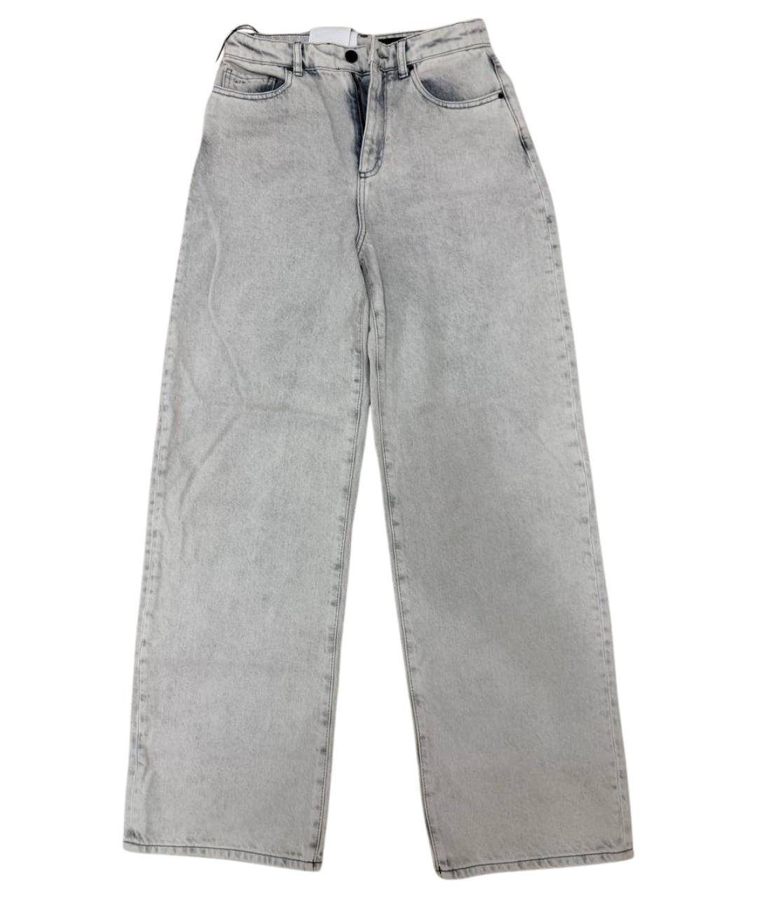 ARMANI EXCHANGE Серые хлопковые прямые джинсы, фото 1