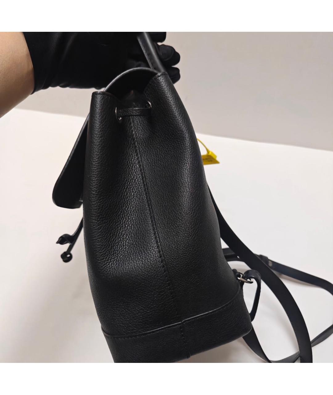 LOUIS VUITTON Черный кожаный рюкзак, фото 5