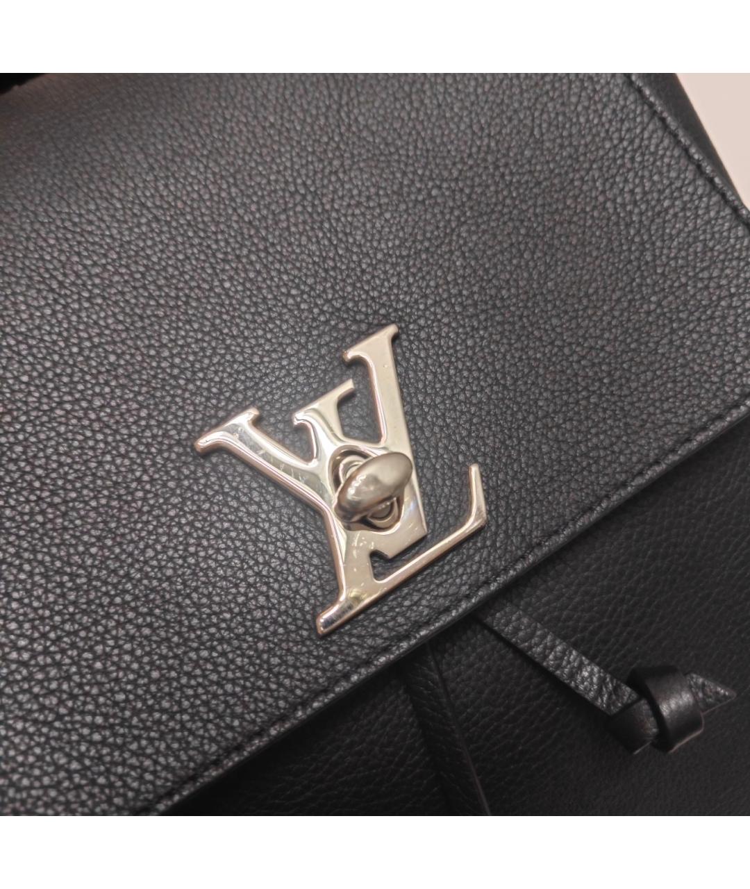 LOUIS VUITTON Черный кожаный рюкзак, фото 3