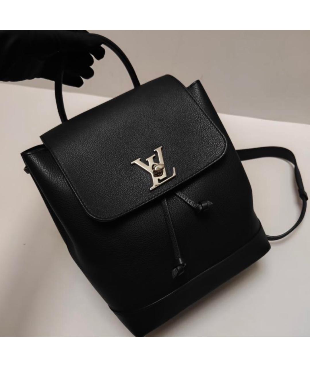 LOUIS VUITTON Черный кожаный рюкзак, фото 2