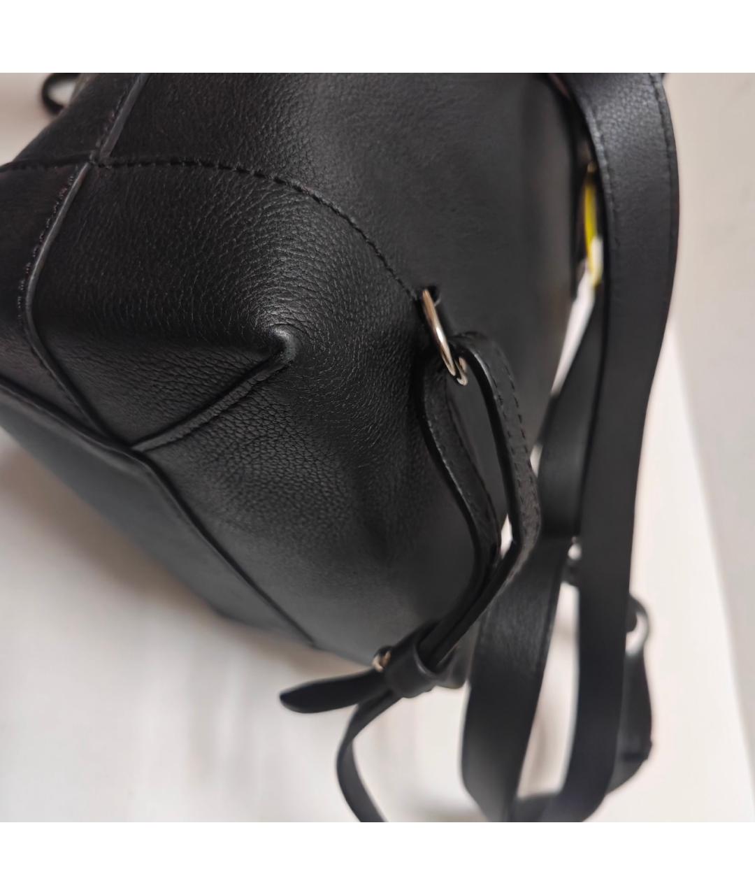 LOUIS VUITTON Черный кожаный рюкзак, фото 7