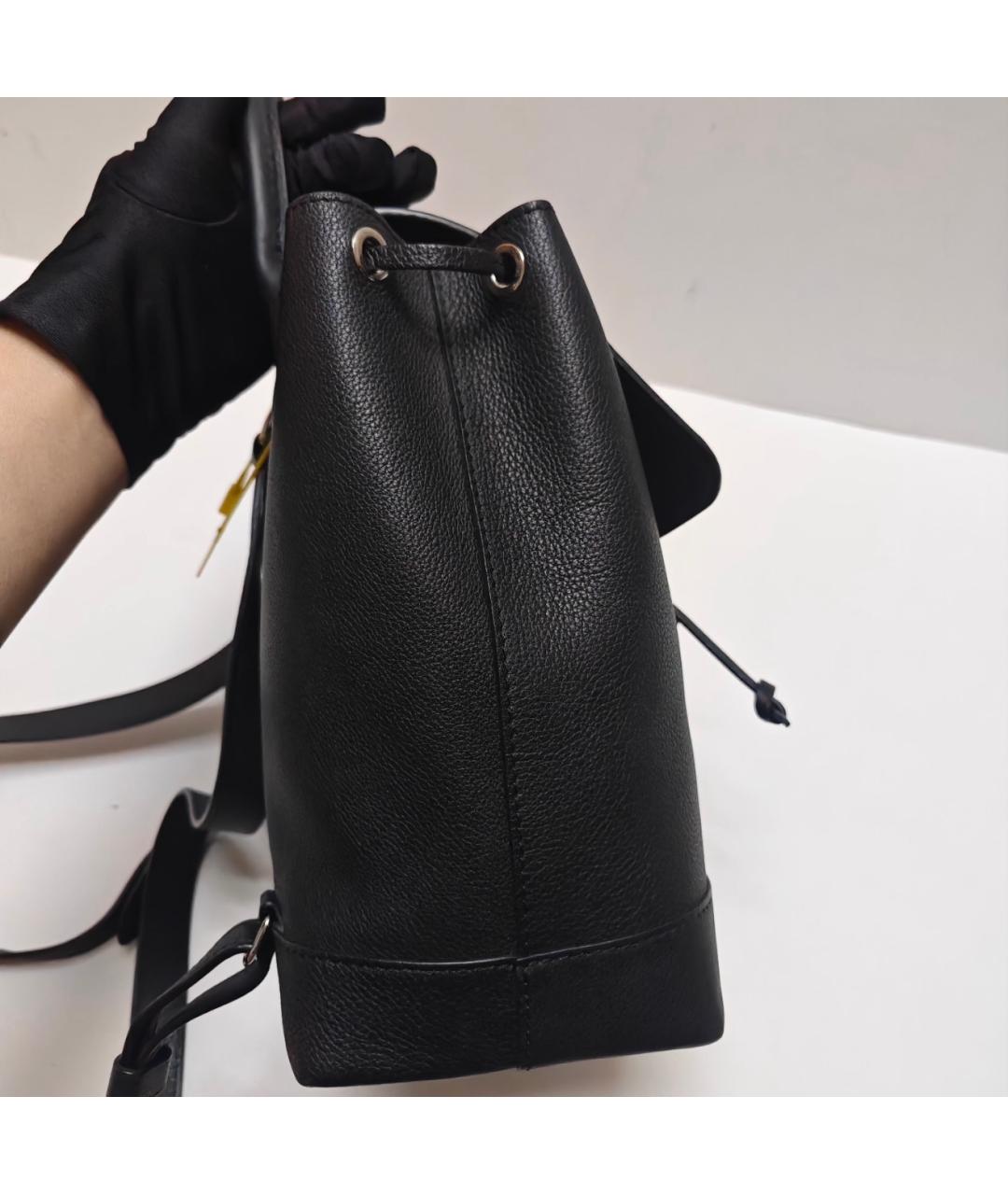 LOUIS VUITTON Черный кожаный рюкзак, фото 6