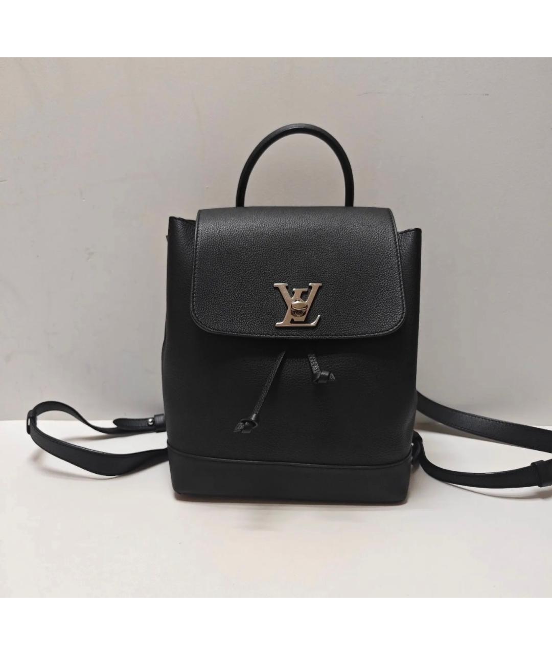 LOUIS VUITTON Черный кожаный рюкзак, фото 9