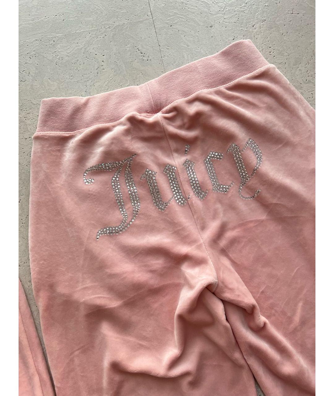 JUICY COUTURE Коралловый велюровый спортивные костюмы, фото 8