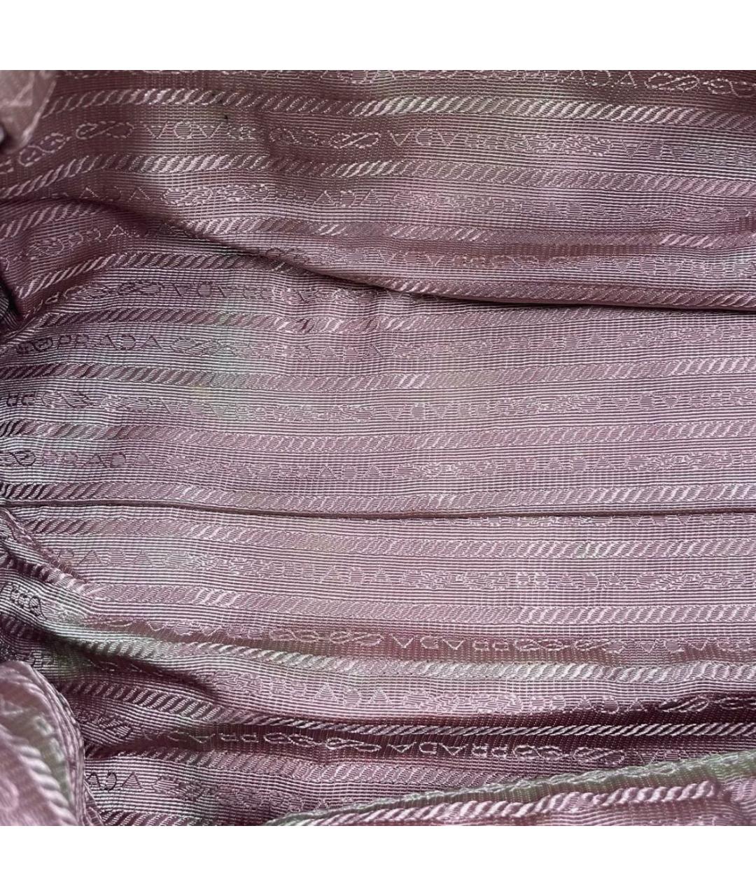 PRADA Бежевая кожаная сумка с короткими ручками, фото 4