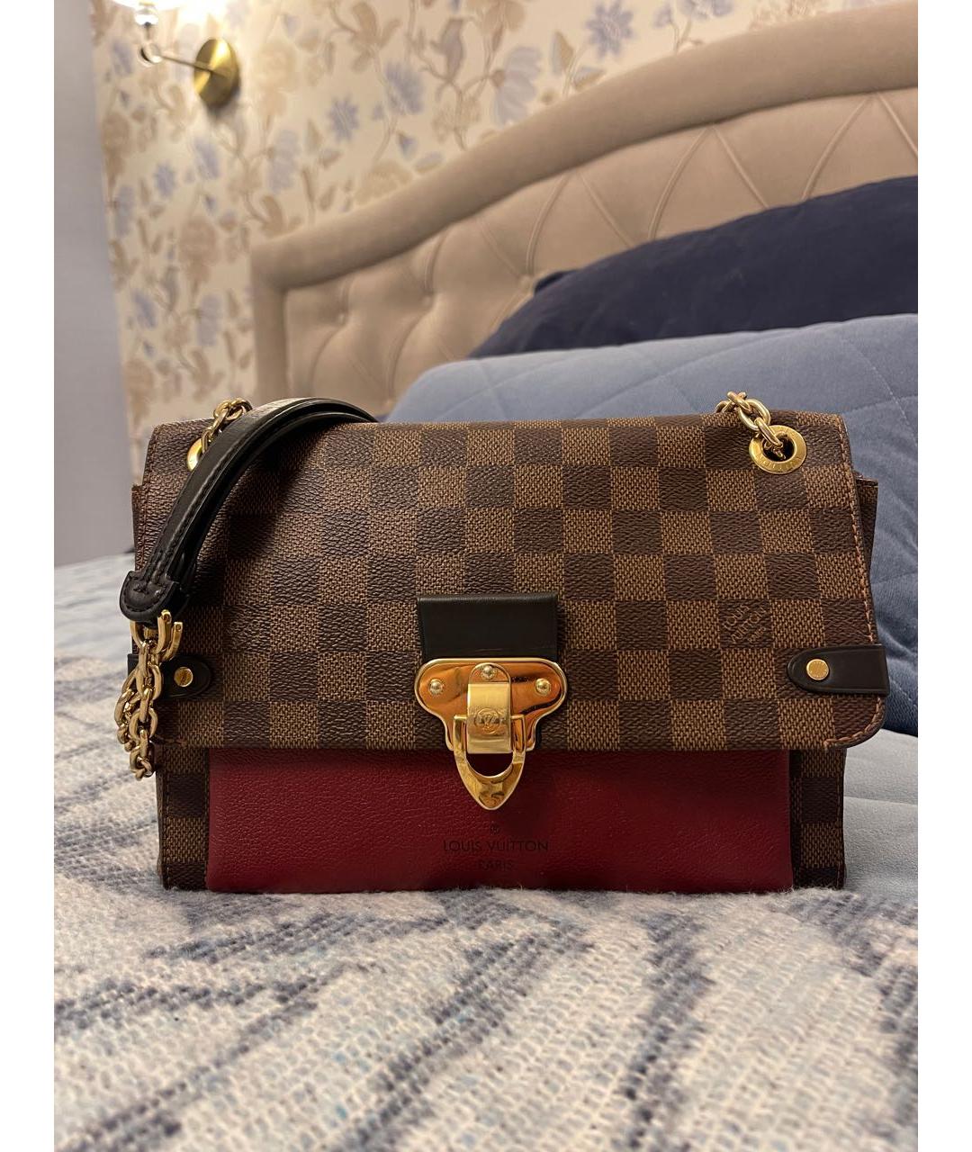 LOUIS VUITTON Бордовая сумка через плечо, фото 2