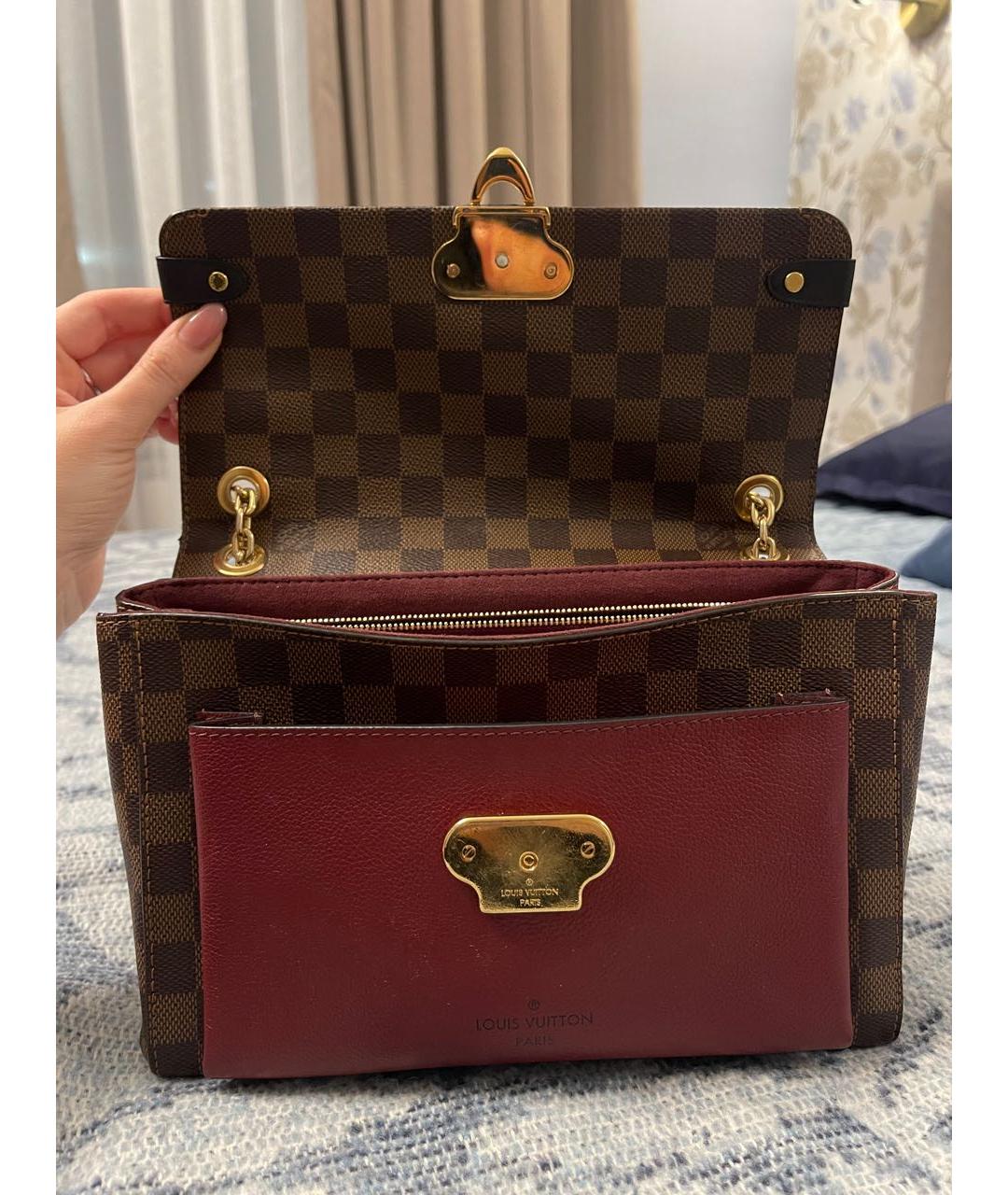 LOUIS VUITTON Бордовая сумка через плечо, фото 4