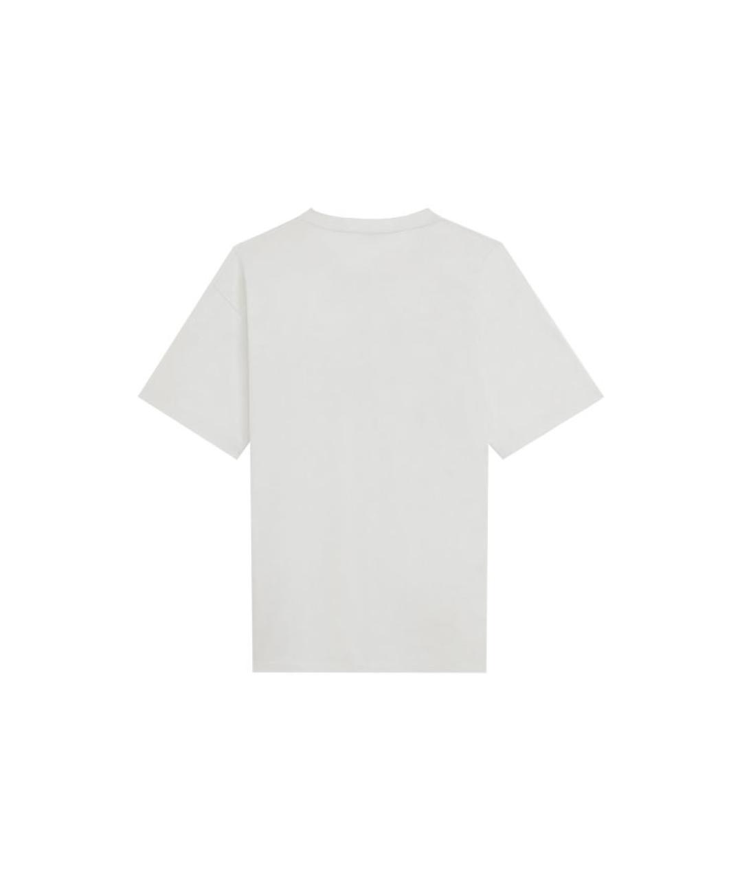 CELINE Белая хлопковая футболка, фото 2