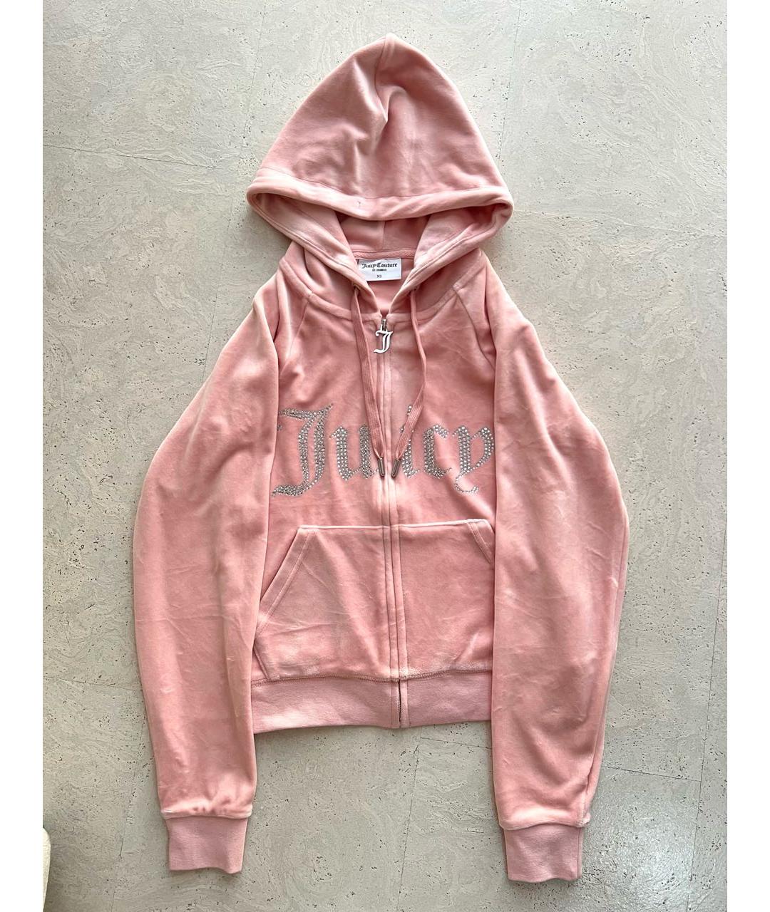 JUICY COUTURE Коралловый велюровый спортивные костюмы, фото 3