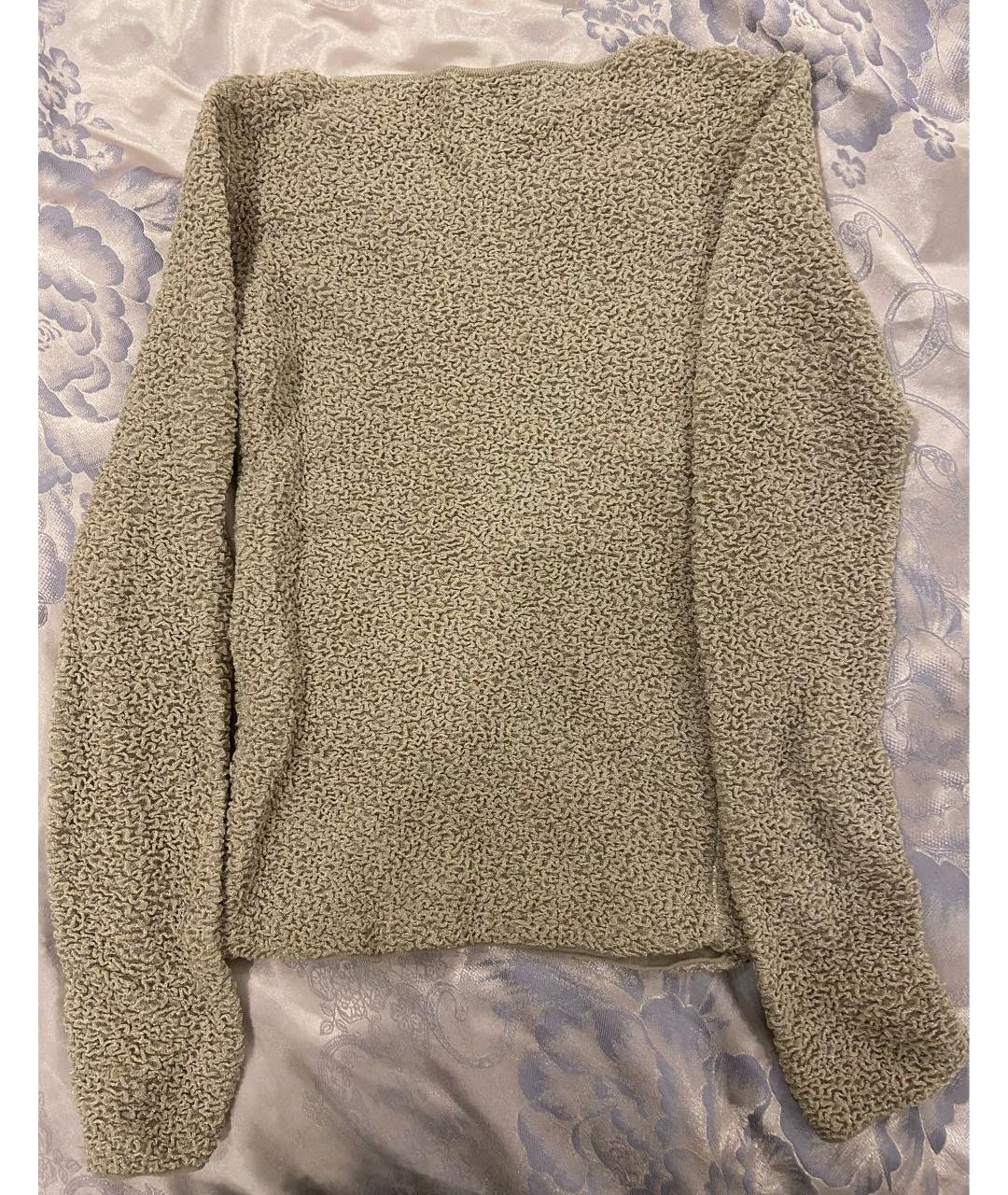 GIORGIO ARMANI Бежевый вискозный джемпер / свитер, фото 5