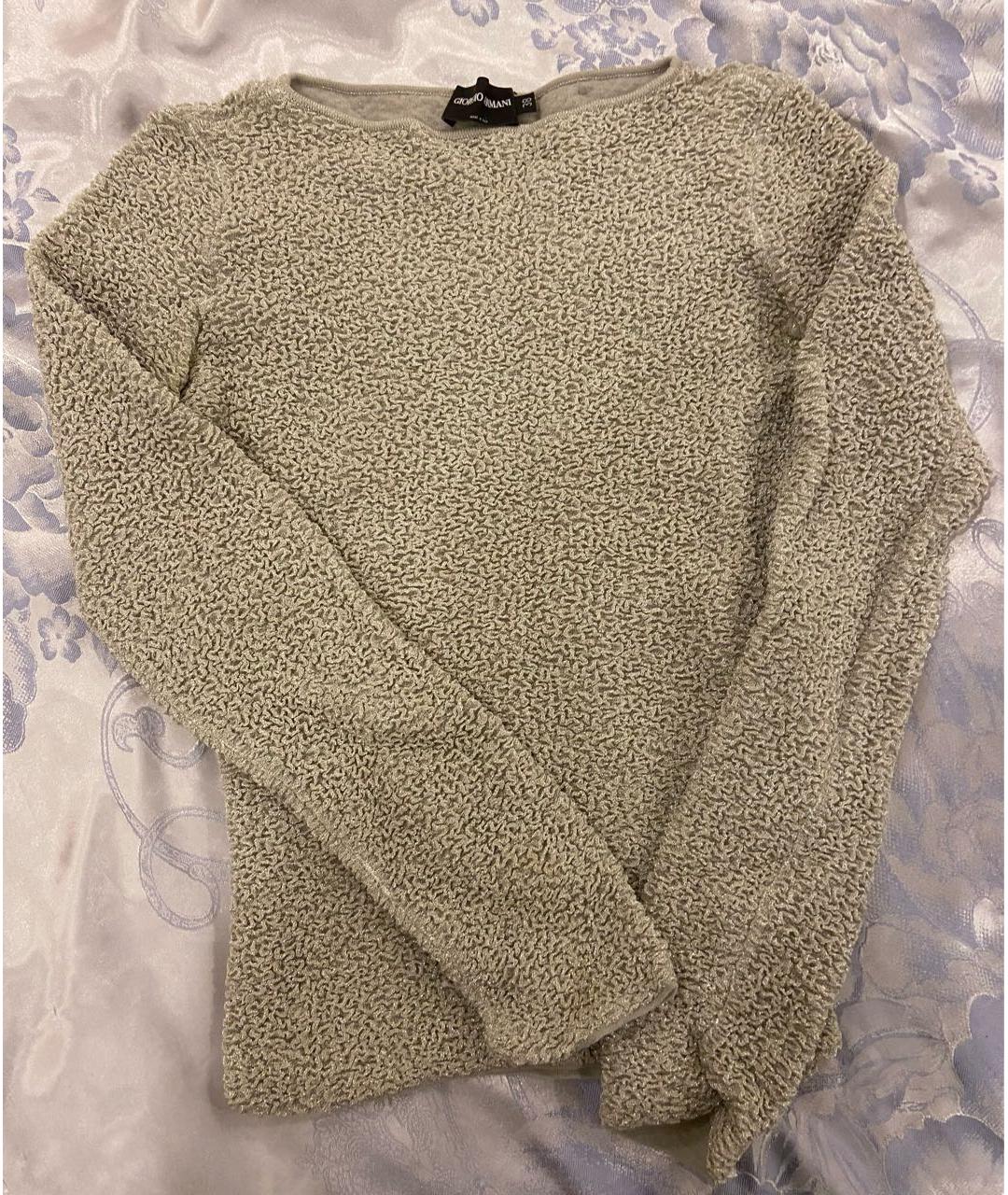 GIORGIO ARMANI Бежевый вискозный джемпер / свитер, фото 2