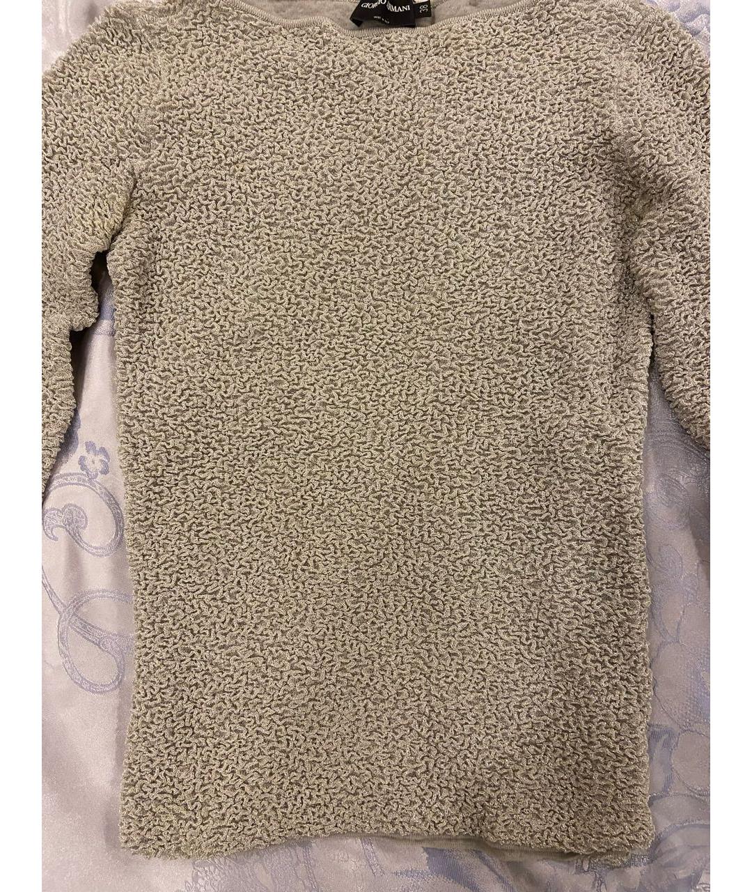 GIORGIO ARMANI Бежевый вискозный джемпер / свитер, фото 3
