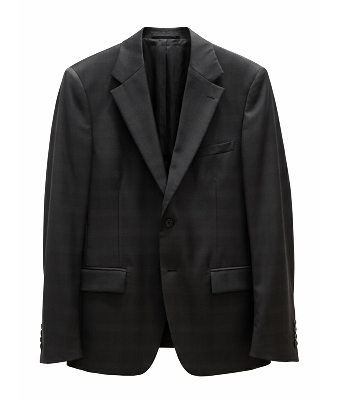 PRADA Антрацитовый шерстяной пиджак, фото 1