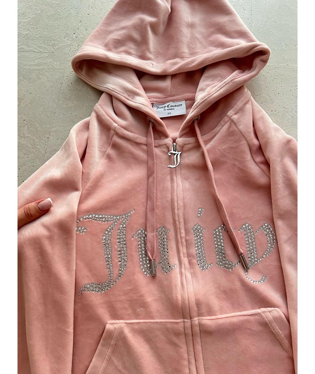 JUICY COUTURE Коралловый велюровый спортивные костюмы, фото 4