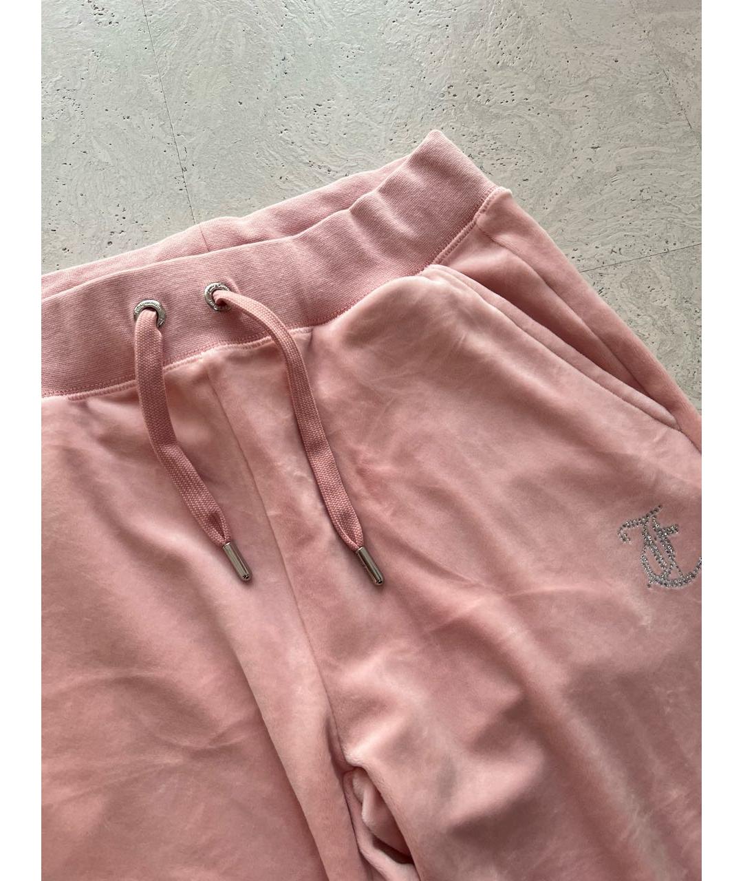 JUICY COUTURE Коралловый велюровый спортивные костюмы, фото 7
