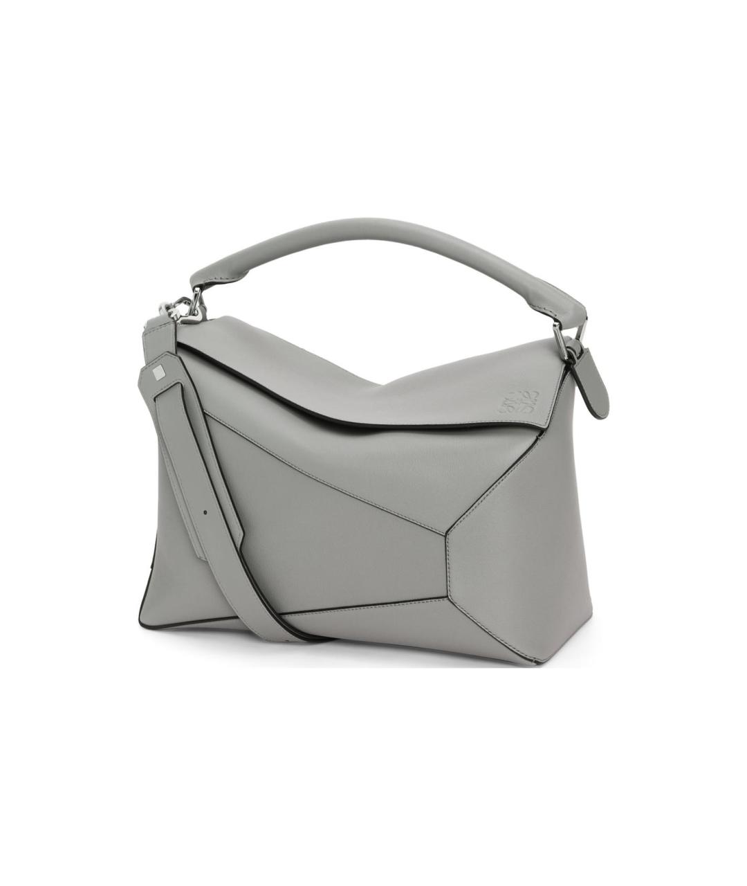 LOEWE Серая кожаная сумка на плечо, фото 1