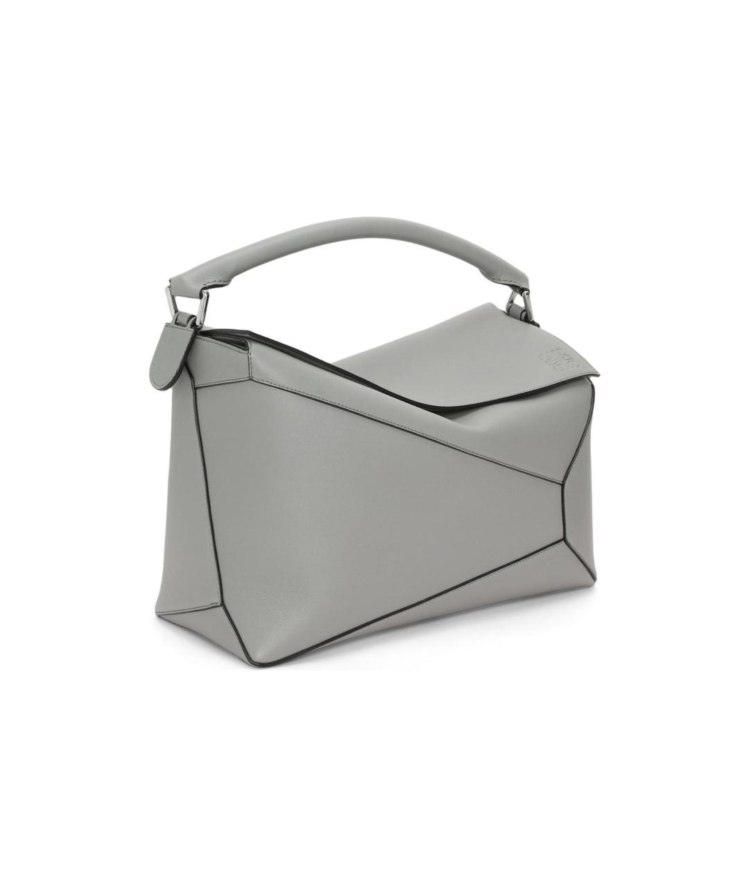 LOEWE Серая кожаная сумка на плечо, фото 2