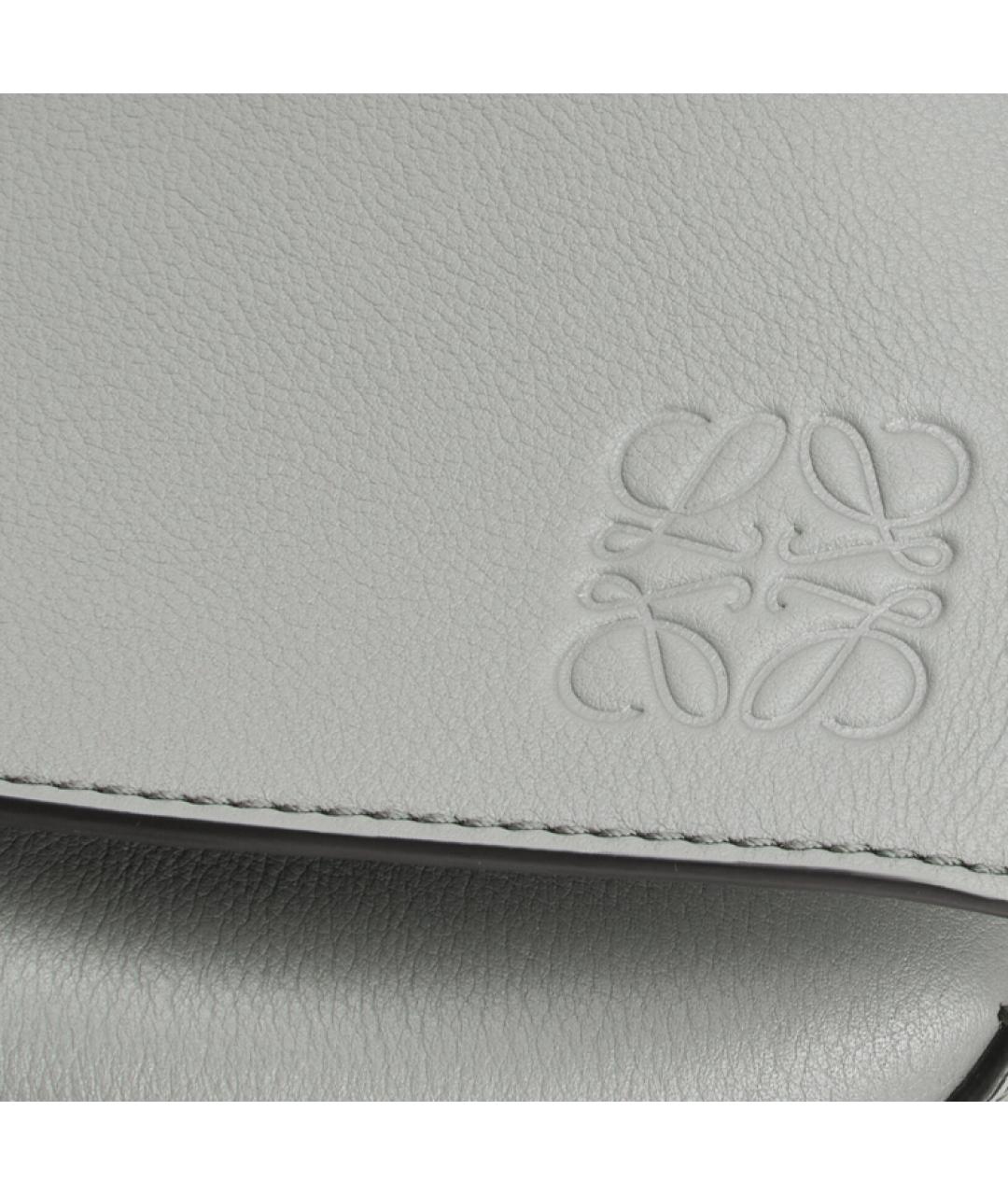 LOEWE Серая кожаная сумка на плечо, фото 8