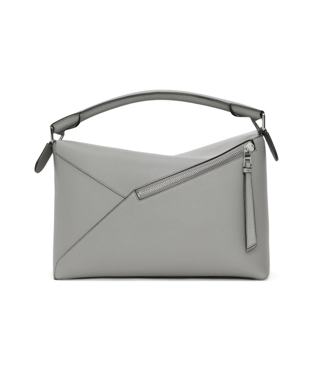 LOEWE Серая кожаная сумка на плечо, фото 4