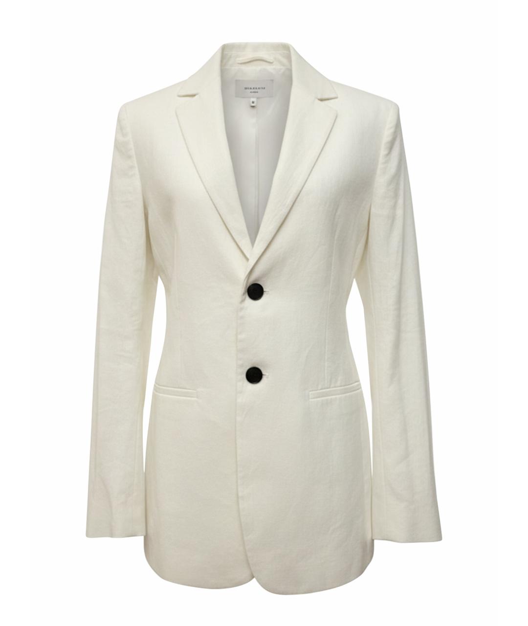 JIL SANDER Белый льняной жакет/пиджак, фото 1