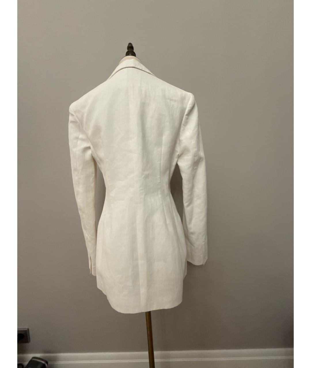 JIL SANDER Белый льняной жакет/пиджак, фото 2