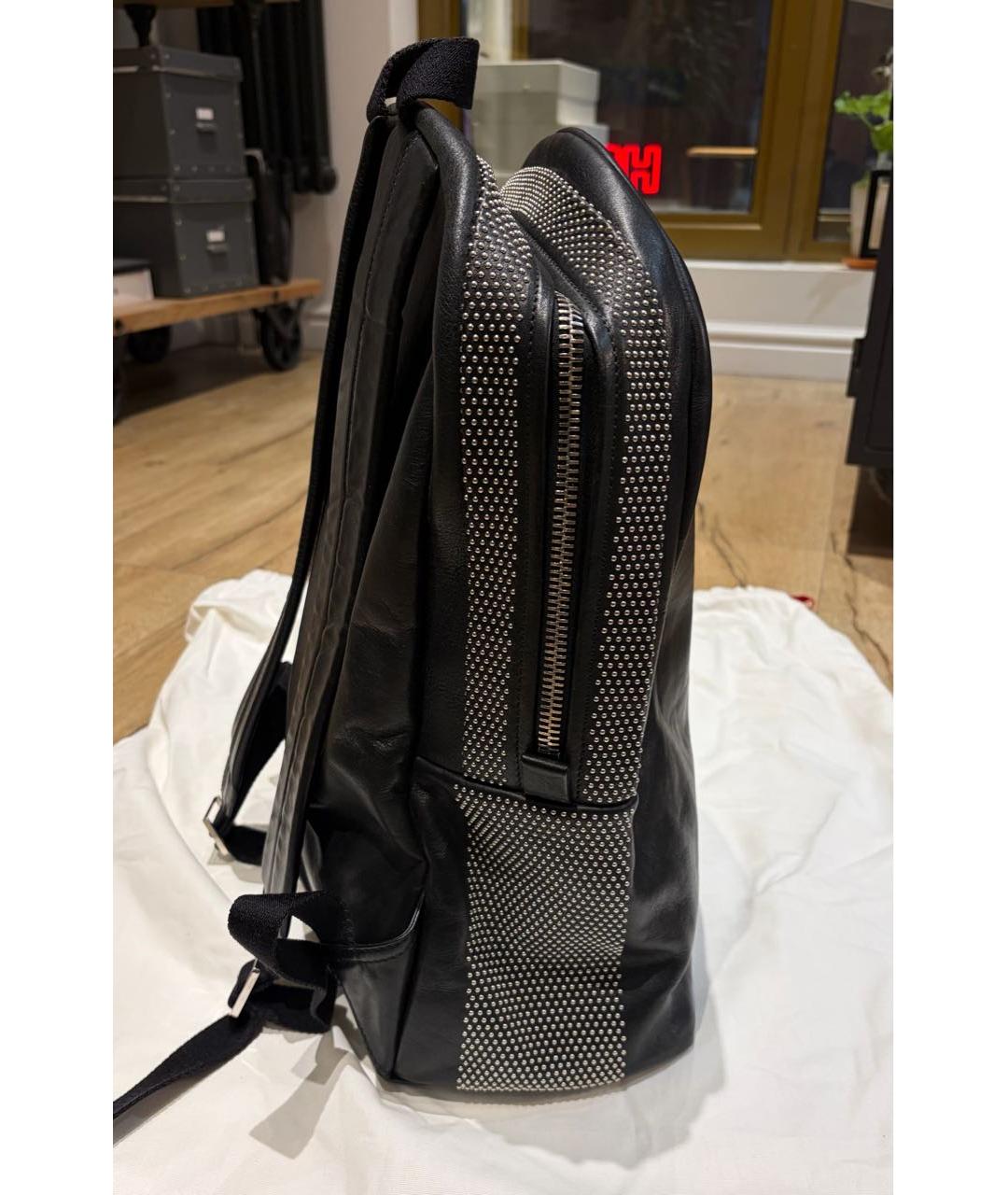 ALEXANDER MCQUEEN Черный кожаный рюкзак, фото 2