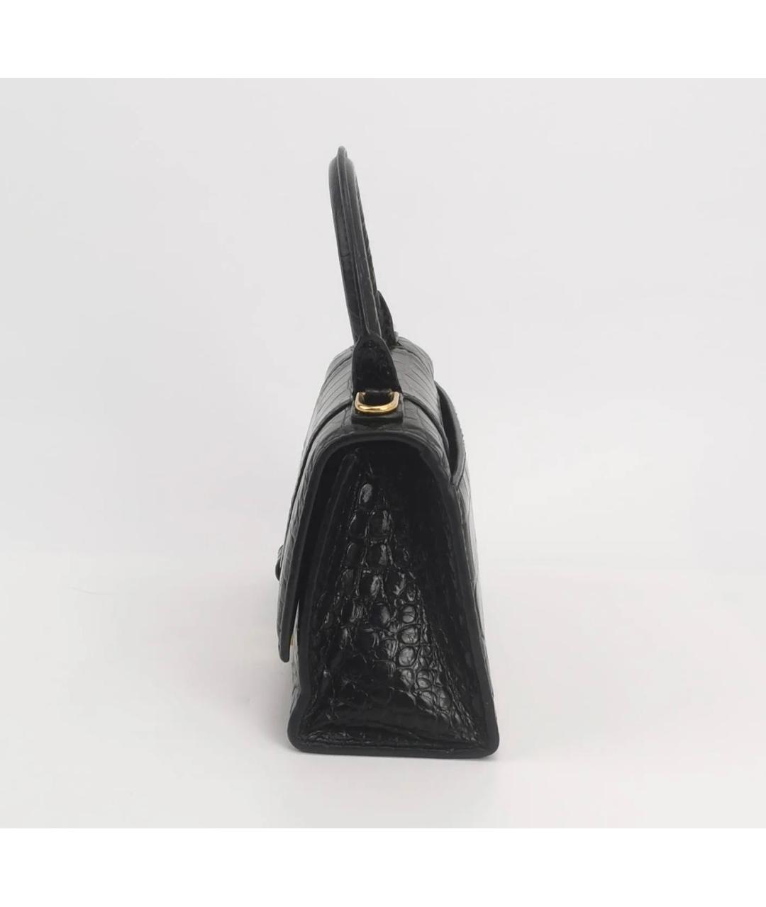 BALENCIAGA Черная сумка через плечо из лакированной кожи, фото 3