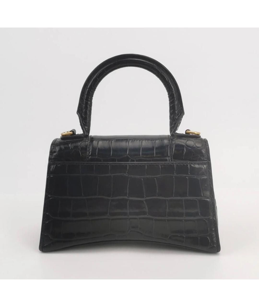 BALENCIAGA Черная сумка через плечо из лакированной кожи, фото 2