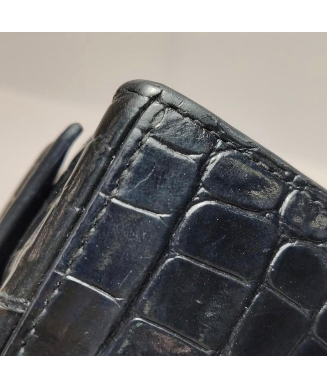 BALENCIAGA Черная сумка через плечо из лакированной кожи, фото 8