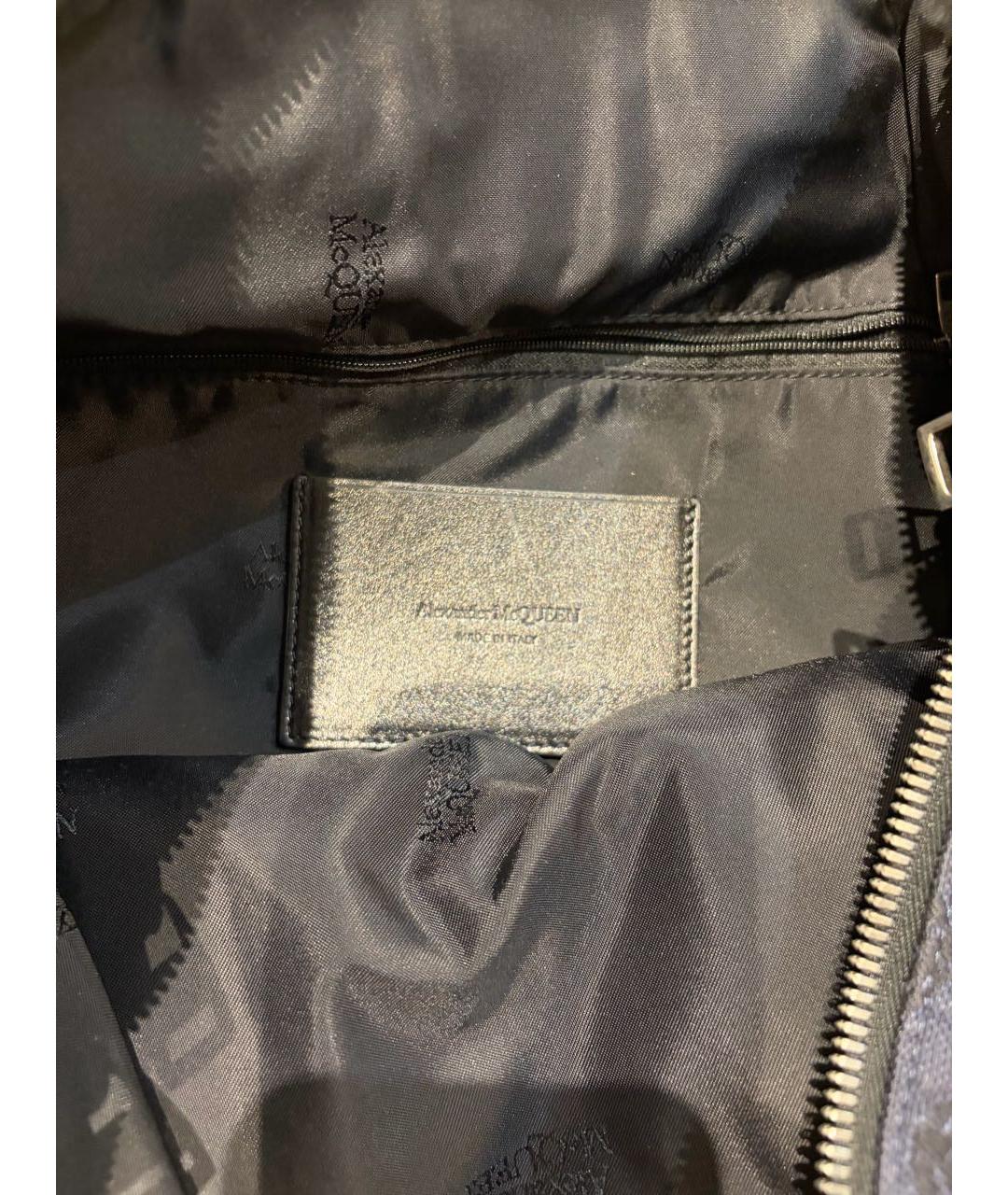 ALEXANDER MCQUEEN Темно-синий жаккардовый рюкзак, фото 4