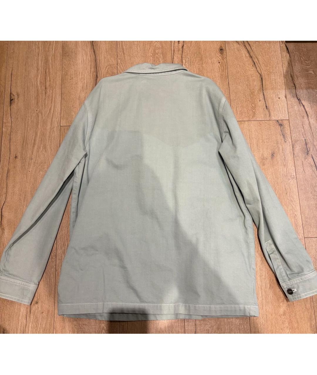 JACQUEMUS Салатовая хлопковая кэжуал рубашка, фото 2