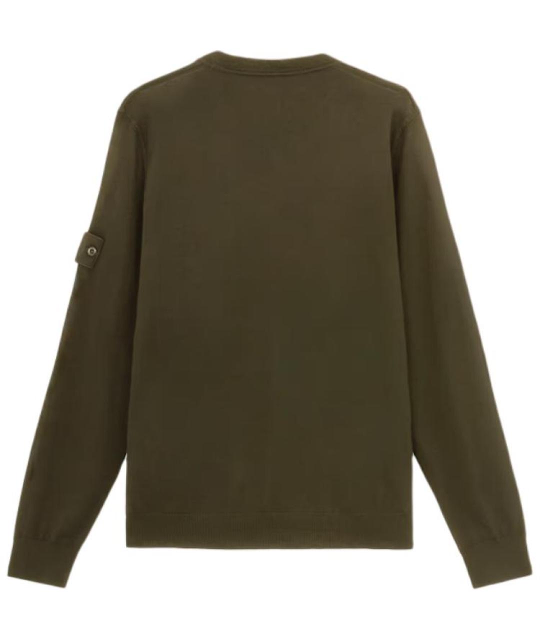 STONE ISLAND Зеленый джемпер / свитер, фото 2