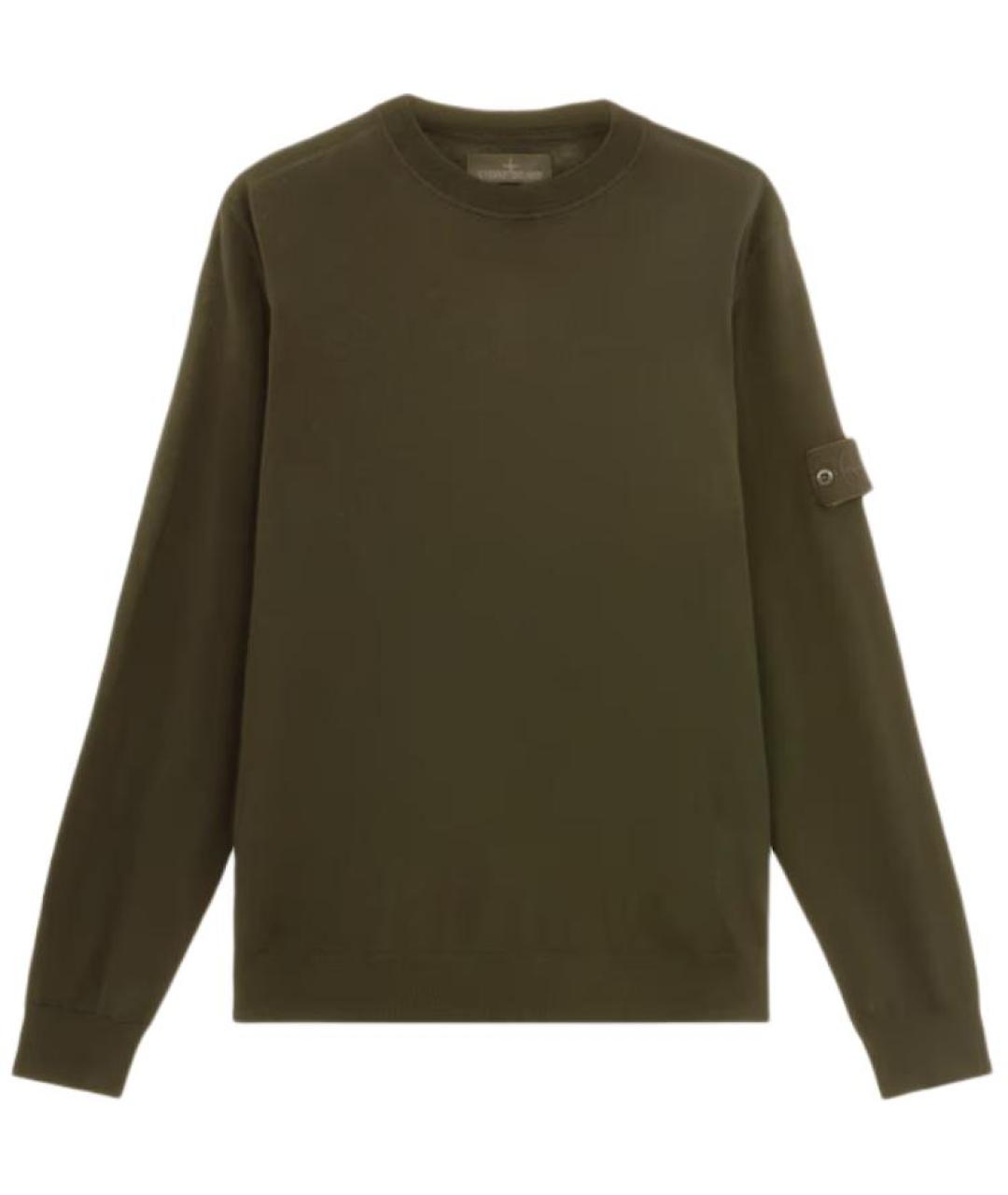 STONE ISLAND Зеленый джемпер / свитер, фото 1