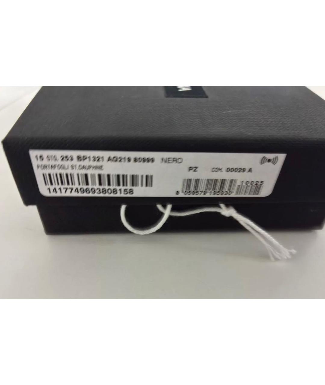 DOLCE&GABBANA Черный кожаный кошелек, фото 4