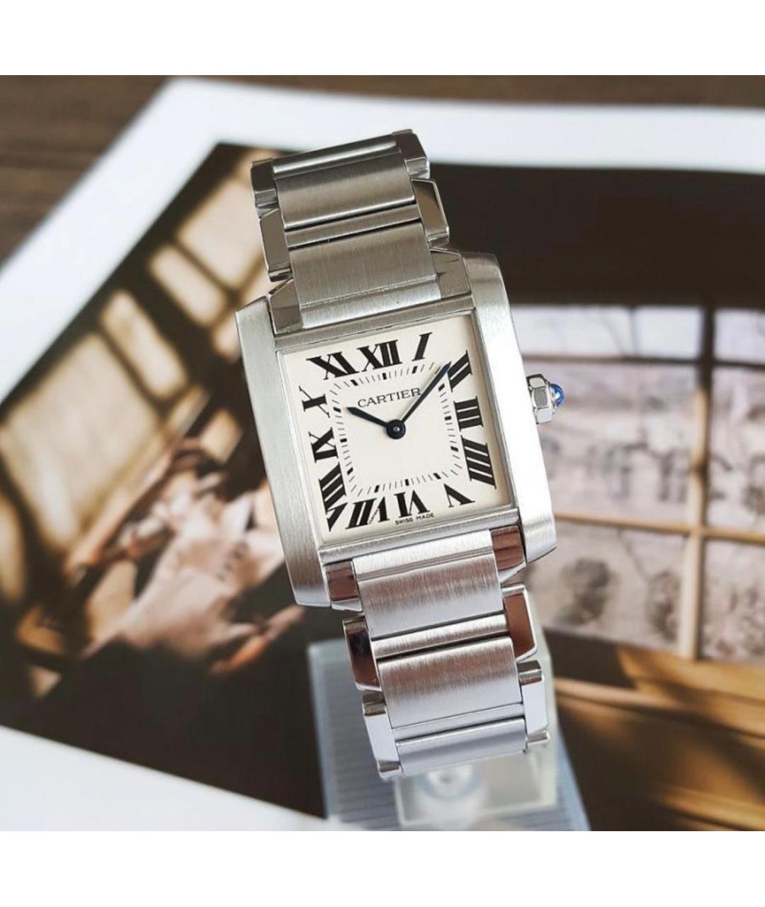 CARTIER Серебряные часы, фото 7