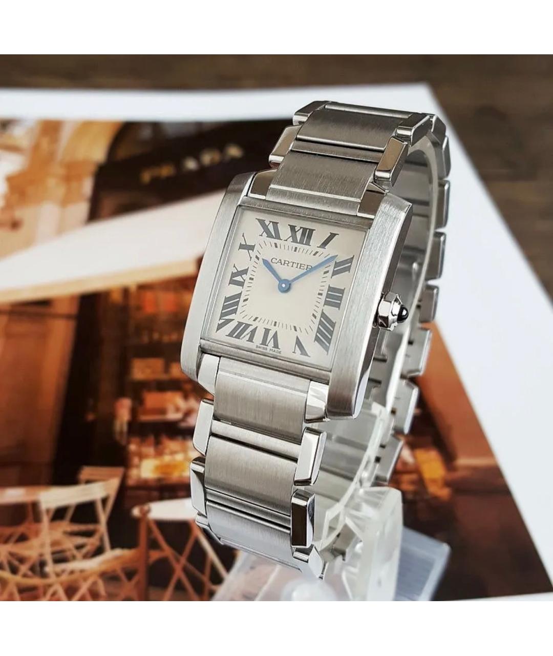 CARTIER Серебряные часы, фото 3